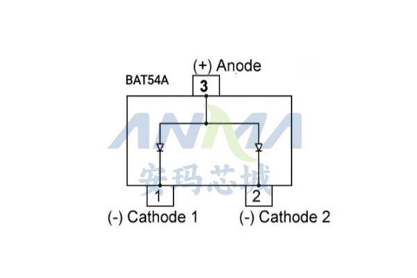 BAT54A Schottky Diode Pin Configuration_Specifications_Typical Circuit